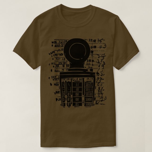 T-shirt Timbre de bibliothèque de livres (Design devant)