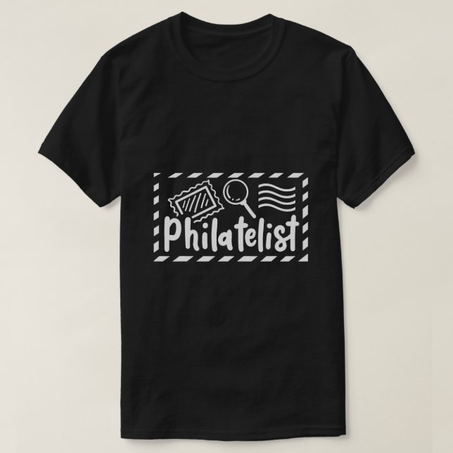 T-shirt Timbre de collection de timbres philatéliques Coll (Design devant)