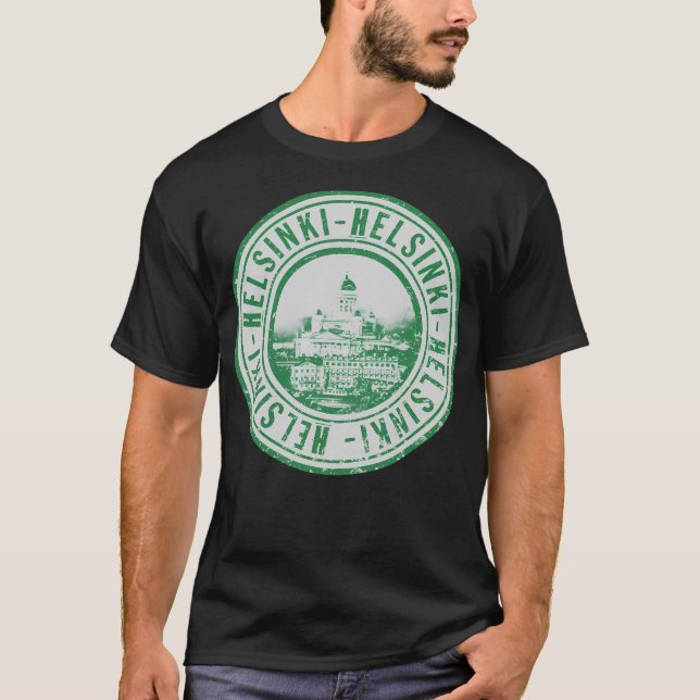 T-shirt Timbre de la fierté d'Helsinki (Devant)