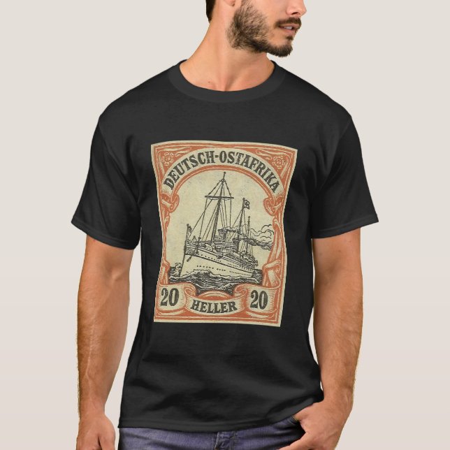 T-shirt Timbre de la série Kaiseryacht SMS Hohenzollern (Devant)