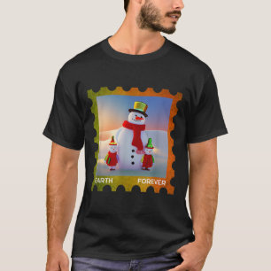 T-shirt Timbre de protection environnementale Terre pour t