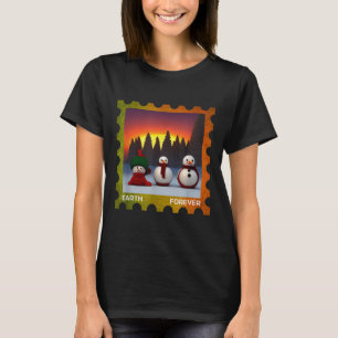 T-shirt Timbre de protection environnementale Terre pour t