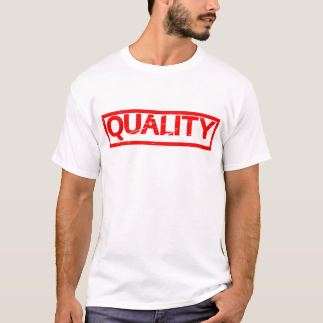 T-shirt Timbre de qualité (Devant)