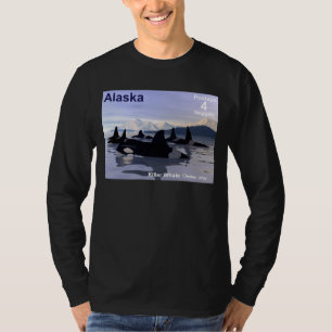 T-shirt Timbre des baleines tueuses de l'Alaska
