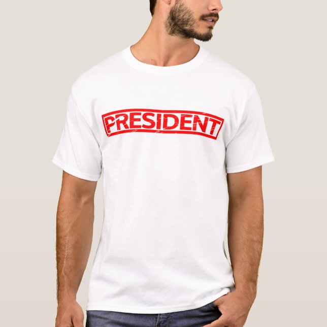 T-shirt Timbre du président (Devant)