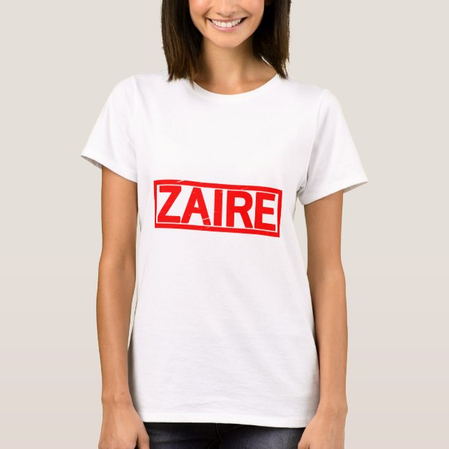T-shirt Timbre du Zaïre (Devant)