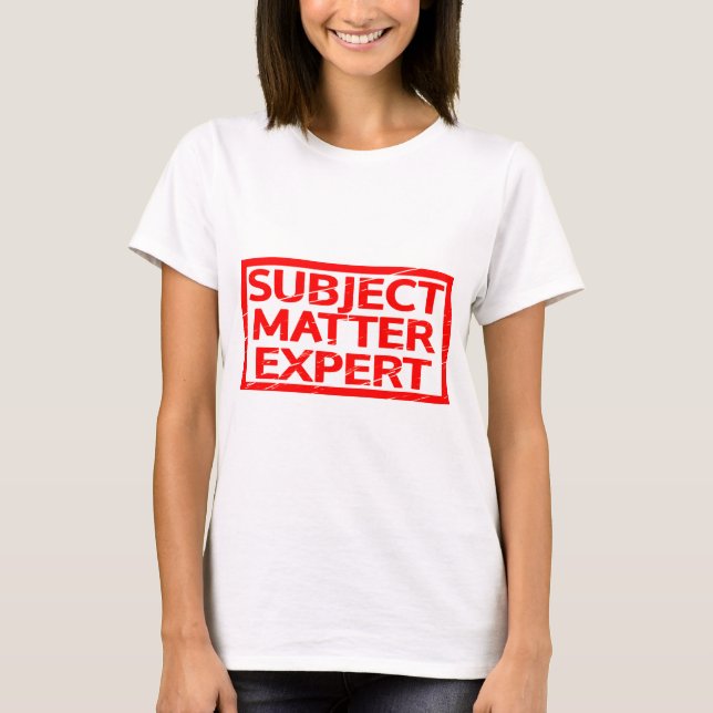 T-shirt Timbre expert de thèmes (Devant)