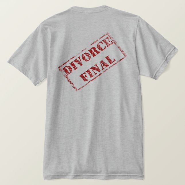T-shirt Timbre final de divorce (Design dos)
