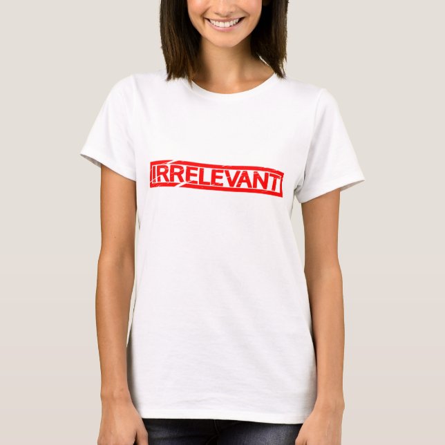 T-shirt Timbre non pertinent (Devant)