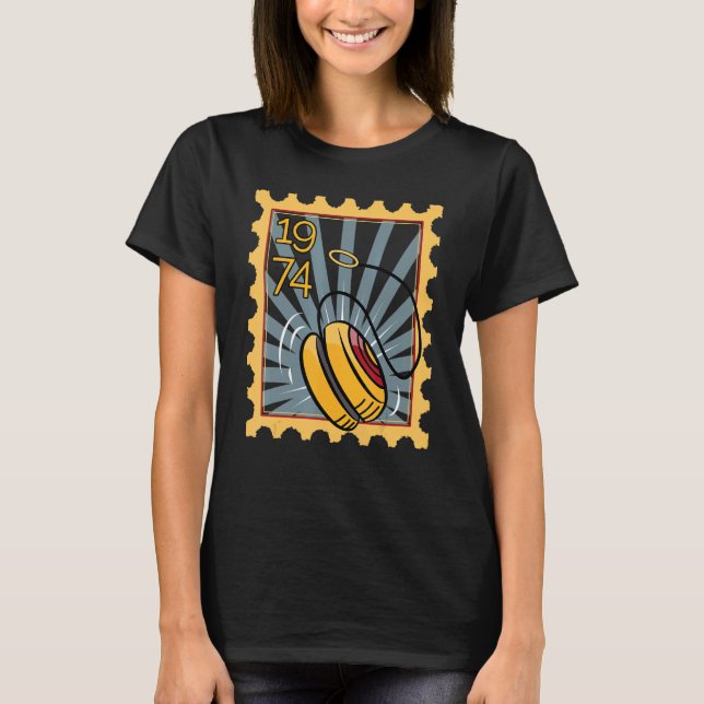 T-shirt Timbre Postal Avec Yo Yo 1974 (Devant)