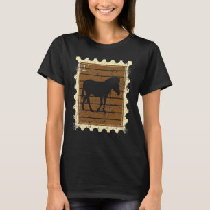 T-shirt Timbre-poste avec un zèbre
