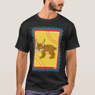 T-shirt Timbre-poste Chat Sauvage Caracal