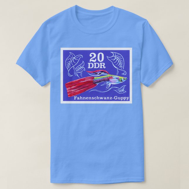 T-shirt Timbre-poste de la queue du drapeau de l'ALLEMAGNE (Design devant)