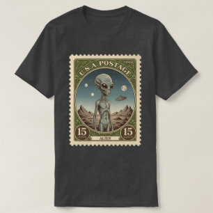 T-shirt Timbre Vintage d'Alien