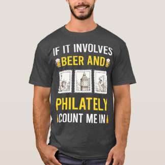 T-shirt Timbres À Timbre À La Bière Et À La Pointe Philaté