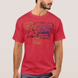 T-shirt Timbres de passeport
