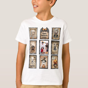 T-shirt Timbres De Postage Halloween vintages, Ajouter Vot