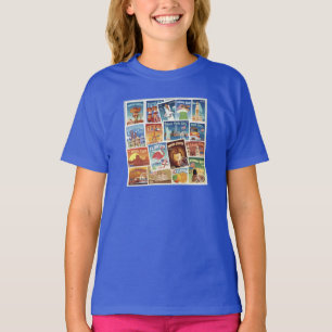 T-shirt Timbres-poste des Etats-Unis