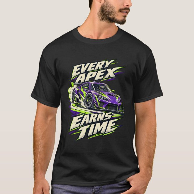 T-shirt Time Attack Chaque Apex Gagne du Temps (Devant)