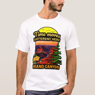 T-shirt Time Moves Differently Here – Canyon Nature Hiking
