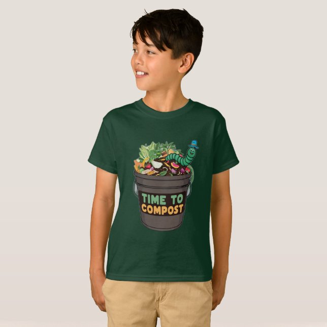 T-shirt "Time to Compost" (Devant entier)