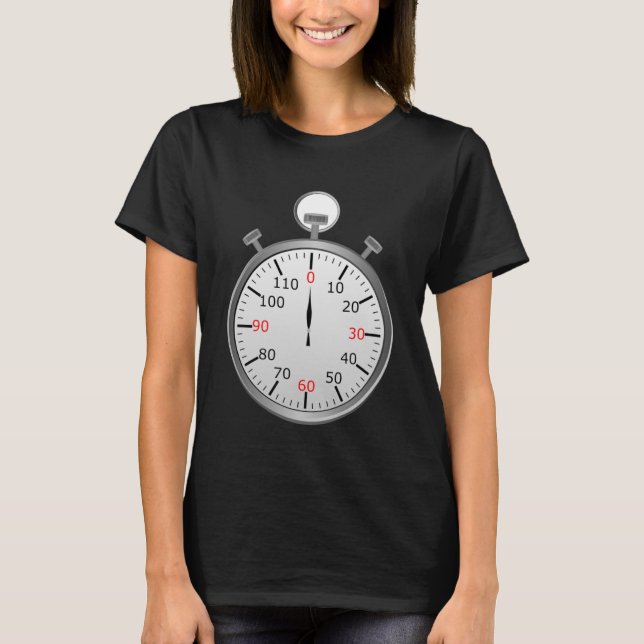 T-shirt Timer d'arrêt du compte de veille (Devant)