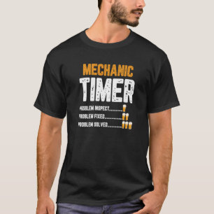 T-shirt Timer mécanique voiture bière mécanique