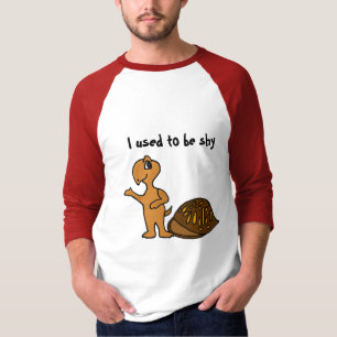 T-shirt timide drôle de la tortue AF