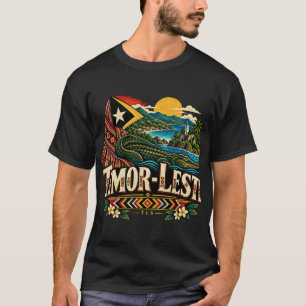 T-shirt Timor-Leste Monument Historique de Voyage de Style