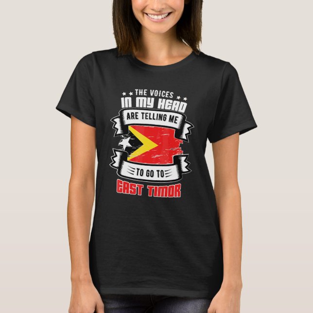 T-shirt Timor oriental dans ma tête (Devant)