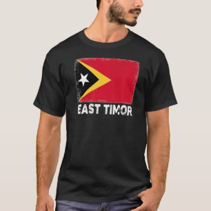 T-shirt Timor oriental Drapeau Appui aux Timorais orientau