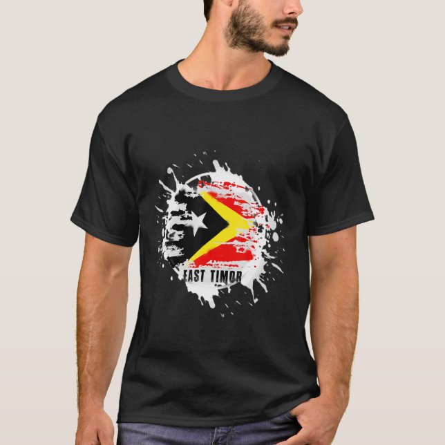 T-shirt Timor Oriental Splash (Devant)