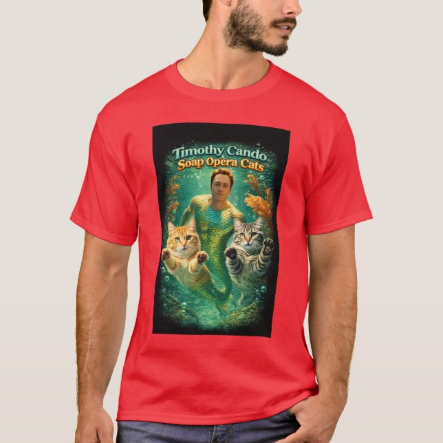 T-shirt Timothy Cando & les chats de soap opera (Devant)