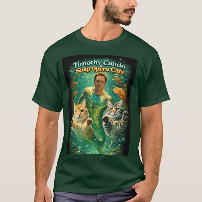 T-shirt Timothy Cando & les chats de soap opera (Devant)