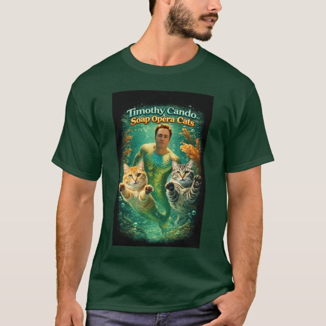 T-shirt Timothy Cando & les chats de soap opera (Devant)