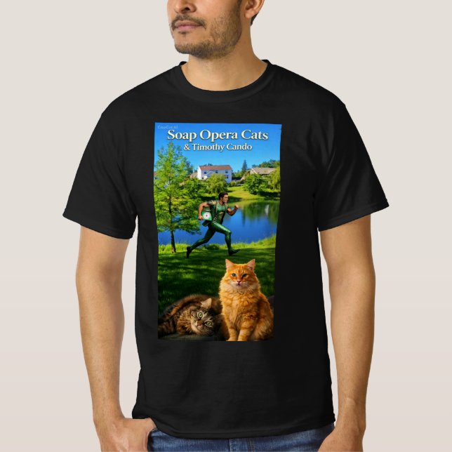 T-shirt Timothy Cando & les chats de soap opera (Devant)