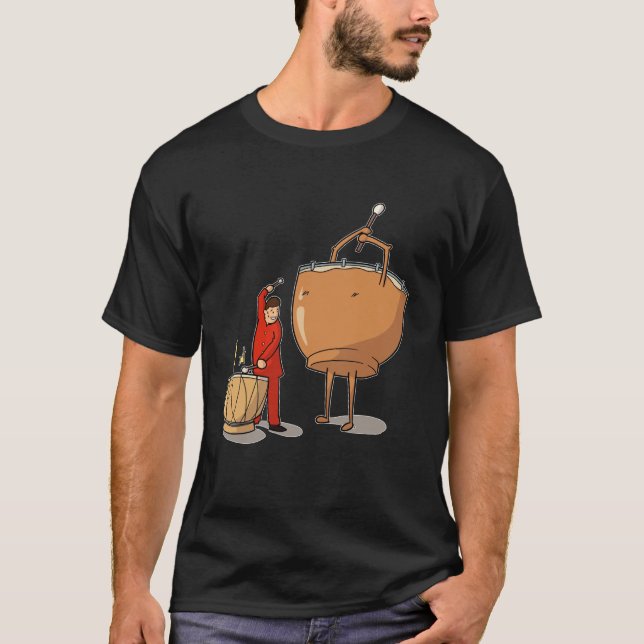 T-shirt Timpany Player Kettle Drum Music (Devant)