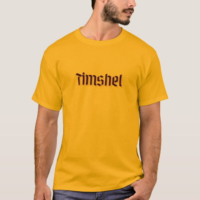 T-shirt "Timshel" Mot Tee. (Devant)