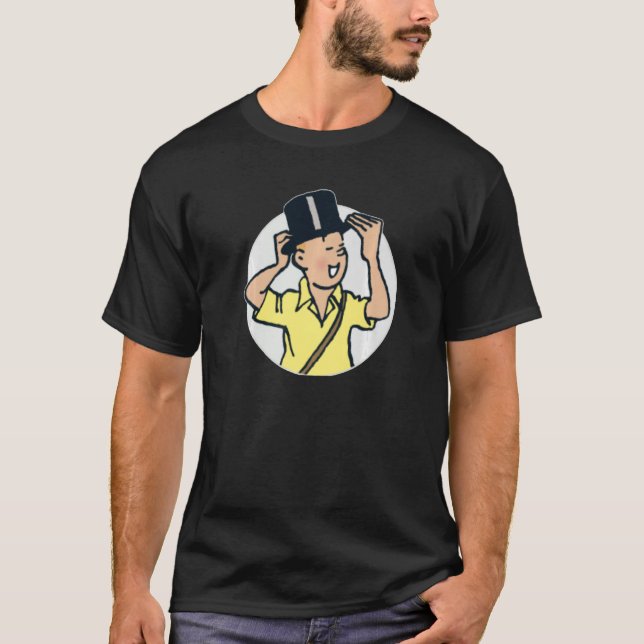 T-shirt Tin avec son casquette (Devant)