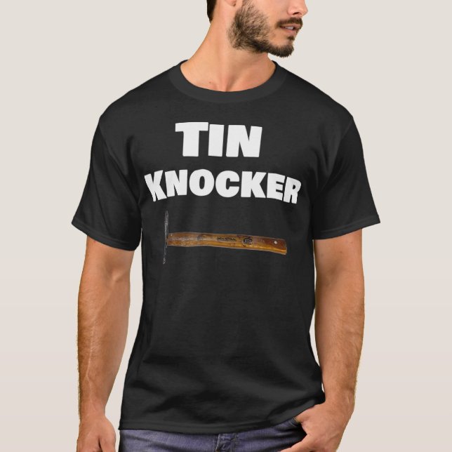 T-shirt Tin Knocker With Hammer Graphic  (Devant)