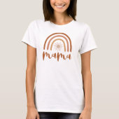 T-shirt TINLEY Boho Burnt Orange Rainbow Sun Mama (Devant)