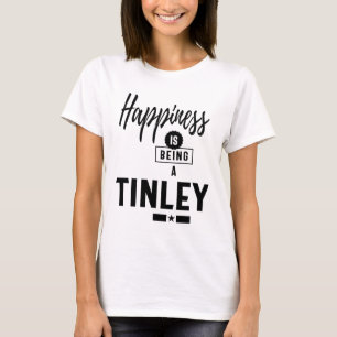 T-shirt Tinley Nom personnalisé Anniversaire Cadeau