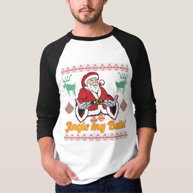 T-shirt Tintez mon chandail laid de Noël du père noël de (Devant)