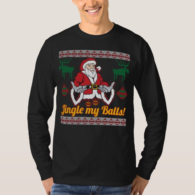 T-shirt Tintez mon chandail laid de Noël du père noël de (Devant)