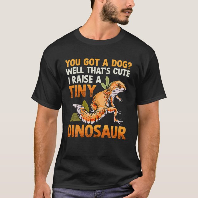 T-shirt Tiny Dinosaur Cute Lizard Reptile Leopard Gecko Ki (Devant)