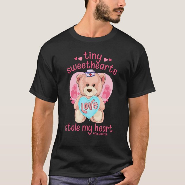 T-shirt Tiny Sweethearts Stole My Heart Valentines Day NIC (Devant)