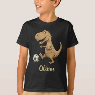 T-shirt Tiny Trex Jouer Soccer Personnalisé