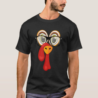 T-shirt Tiny Turquie Visage & Lunettes Costume Pour Thanks