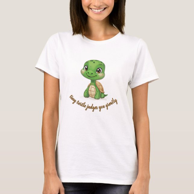 T-shirt Tiny Turtle vous juge (Devant)
