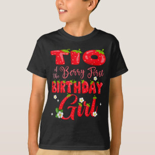T-shirt Tio de la fille du premier anniversaire de la baie
